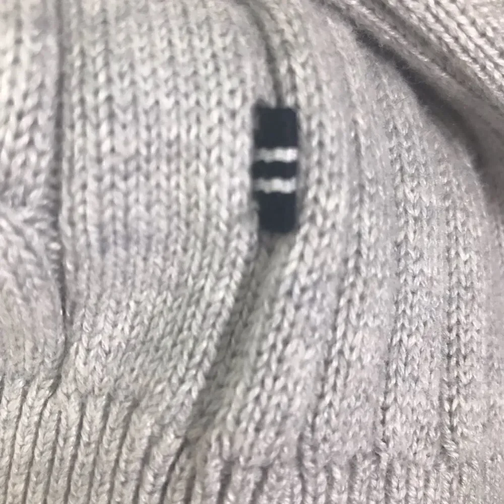 Nautica Gray Cable Knit Crew Neck Sweater NEW